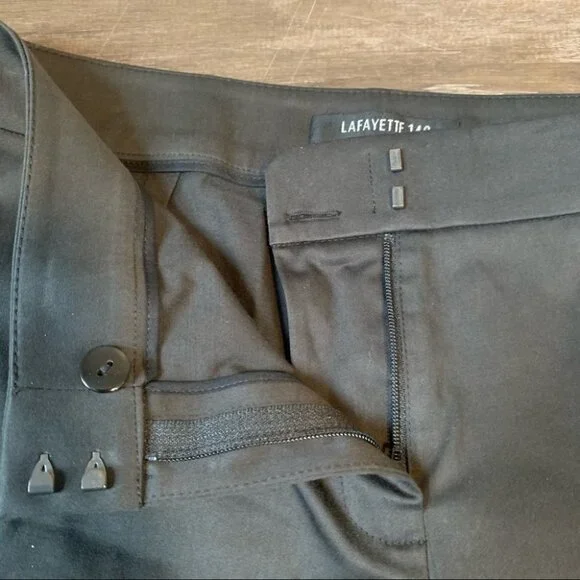 Lafayette 148 Charcoal Gray Dress Pants Size 2 - Picture 2 of 13